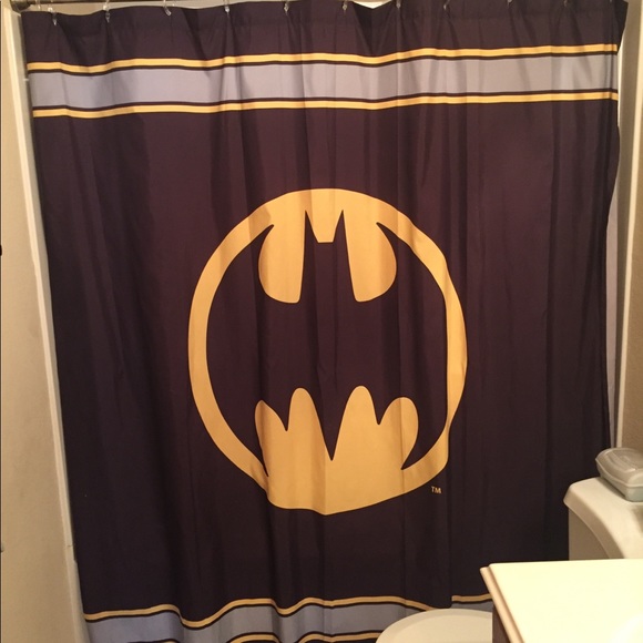 Batman Bath Lot Shower Curtaintowelsrugwall Decor Poshmark